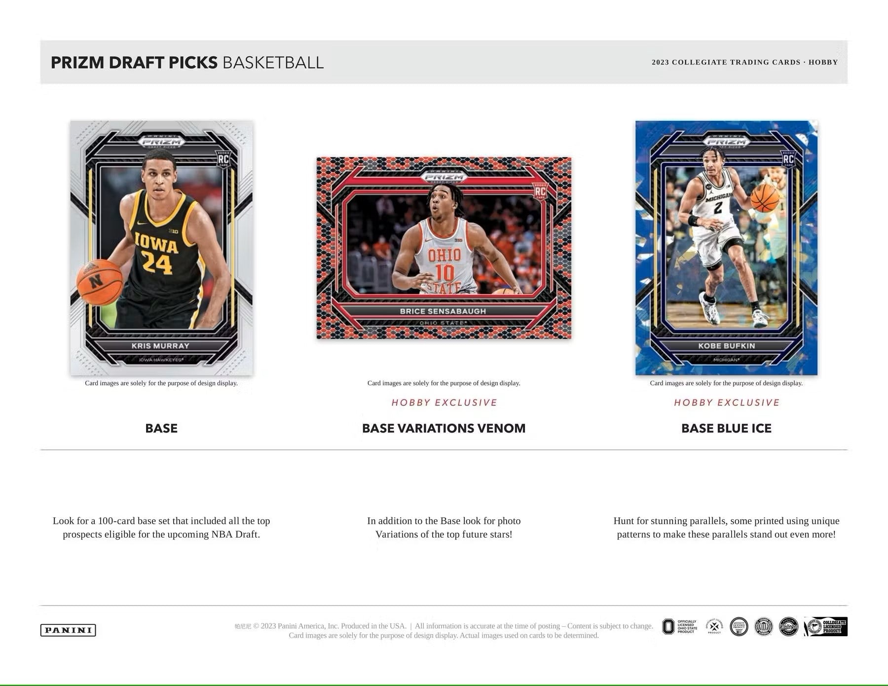 2023/24 Panini Prizm Draft Picks Basketball Hobby Box - Columbia Hobby - Sports Card Boxes - Toploaders - Card Savers