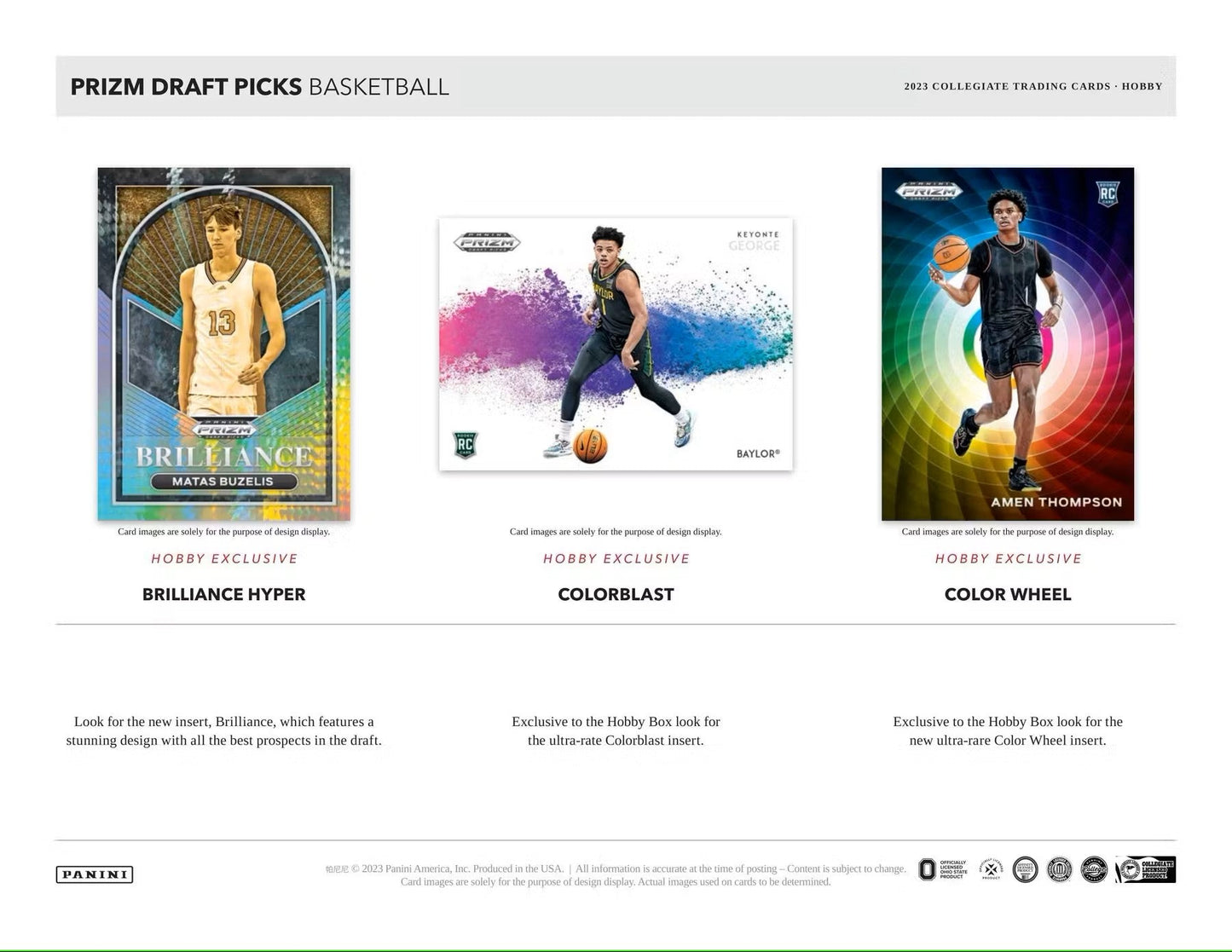 2023/24 Panini Prizm Draft Picks Basketball Hobby Box - Columbia Hobby - Sports Card Boxes - Toploaders - Card Savers