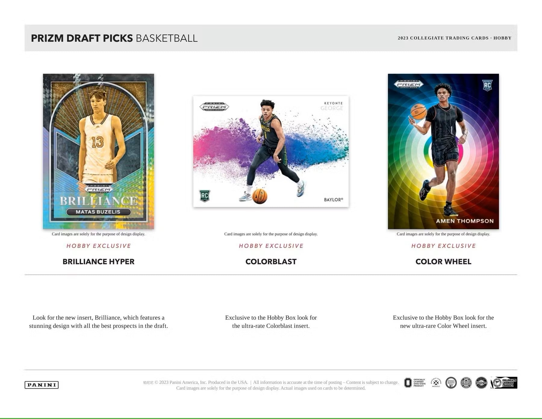 2023/24 Panini Prizm Draft Picks Basketball Hobby Box - Columbia Hobby - Sports Card Boxes - Toploaders - Card Savers
