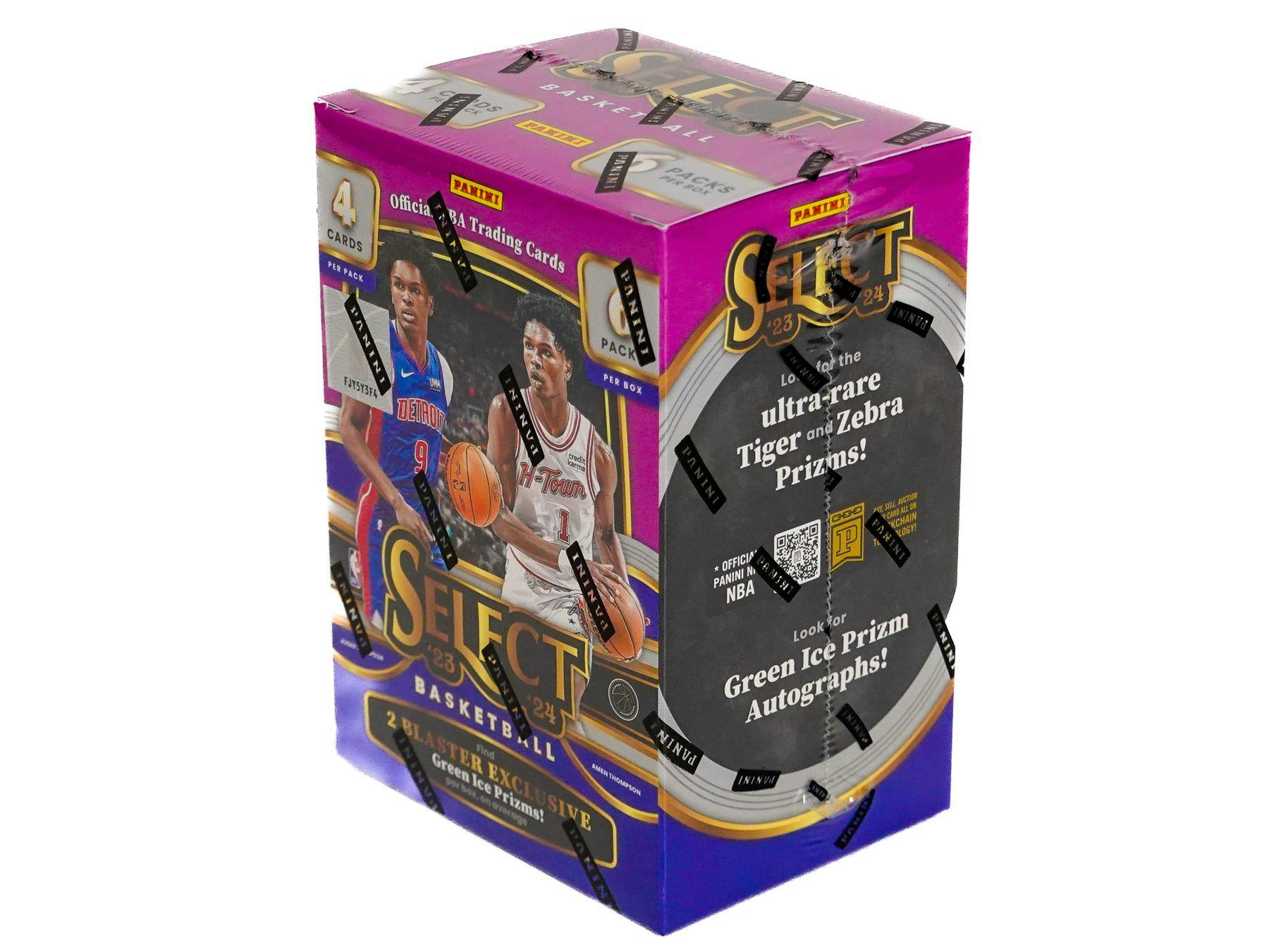 2023/24 Panini Select Basketball 6 - Pack Hobby Blaster Box (Green Prizms) - Columbia Hobby - Sports Card Boxes - Toploaders - Card Savers