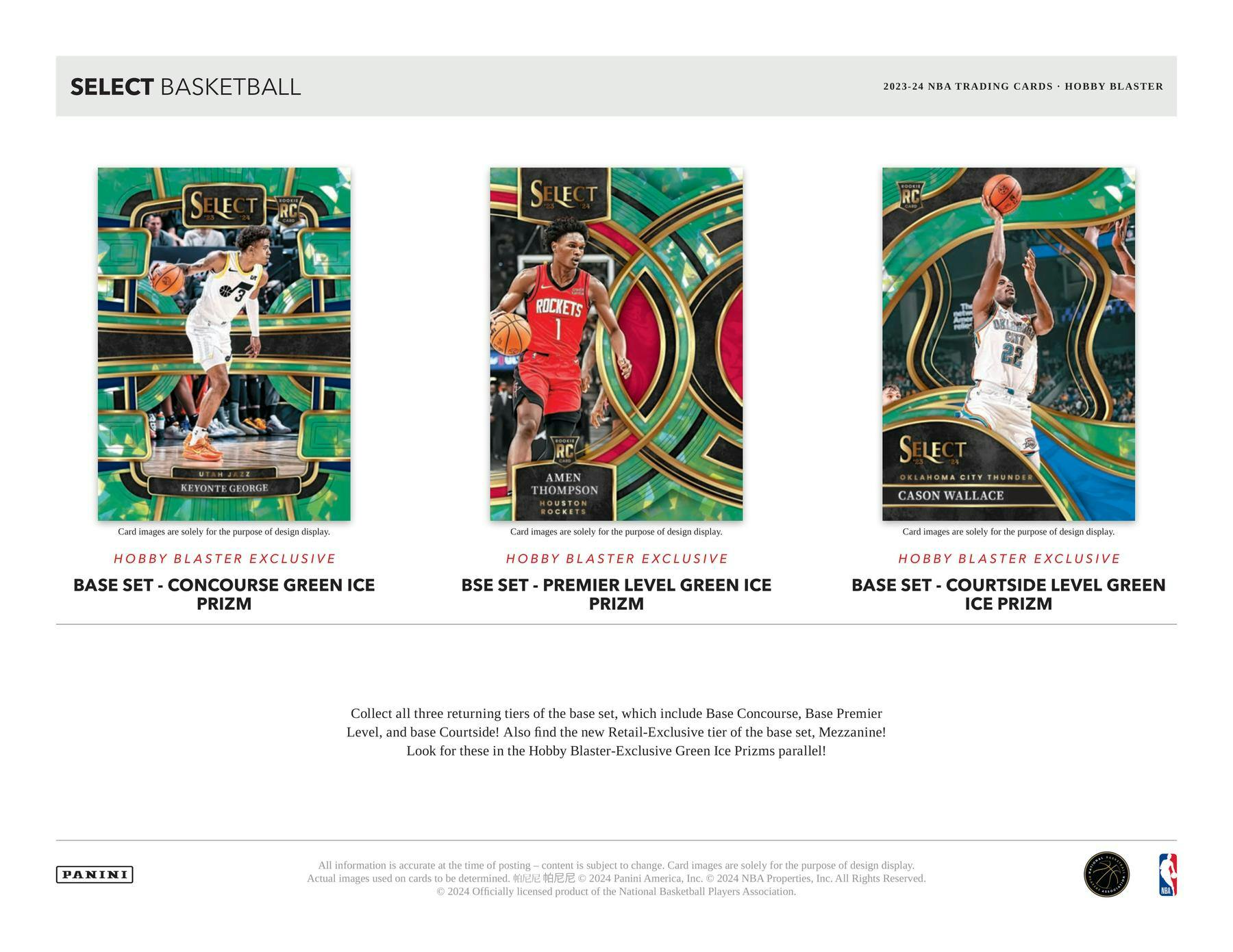 2023/24 Panini Select Basketball 6 - Pack Hobby Blaster Box (Green Prizms) - Columbia Hobby - Sports Card Boxes - Toploaders - Card Savers