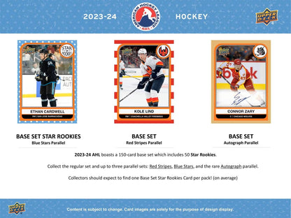 2023/24 Upper Deck AHL Hockey Hobby Box - Columbia Hobby - Sports Card Boxes - Toploaders - Card Savers