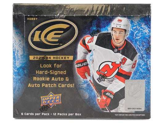 2023/24 Upper Deck Ice Hockey Hobby Box - Columbia Hobby - Sports Card Boxes - Toploaders - Card Savers