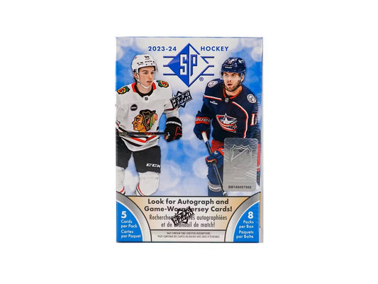 2023/24 Upper Deck SP Hockey 8 - Pack Blaster Box - Columbia Hobby - Sports Card Boxes - Toploaders - Card Savers
