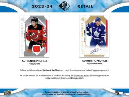2023/24 Upper Deck SP Hockey 8 - Pack Blaster Box - Columbia Hobby - Sports Card Boxes - Toploaders - Card Savers