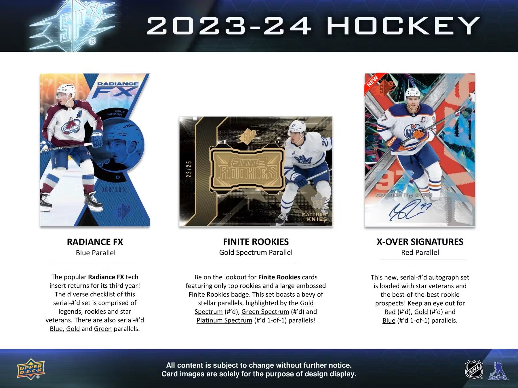 2023/24 Upper Deck SPx Hockey Hobby Box - Columbia Hobby - Sports Card Boxes - Toploaders - Card Savers