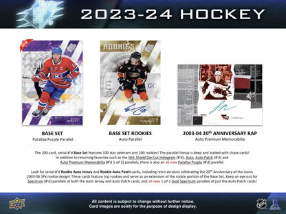2023/24 Upper Deck SPx Hockey Hobby Box - Columbia Hobby - Sports Card Boxes - Toploaders - Card Savers