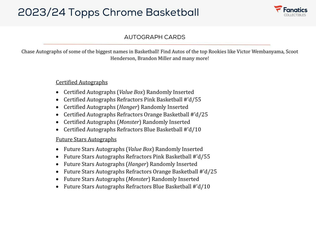 2023-24 Topps Chrome Basketball Monster Mega Box