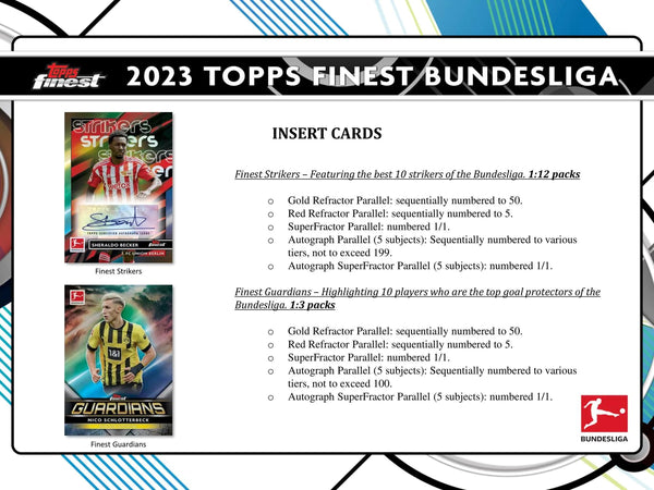 2022-23 Topps Finest Bundesliga Soccer Hobby Box