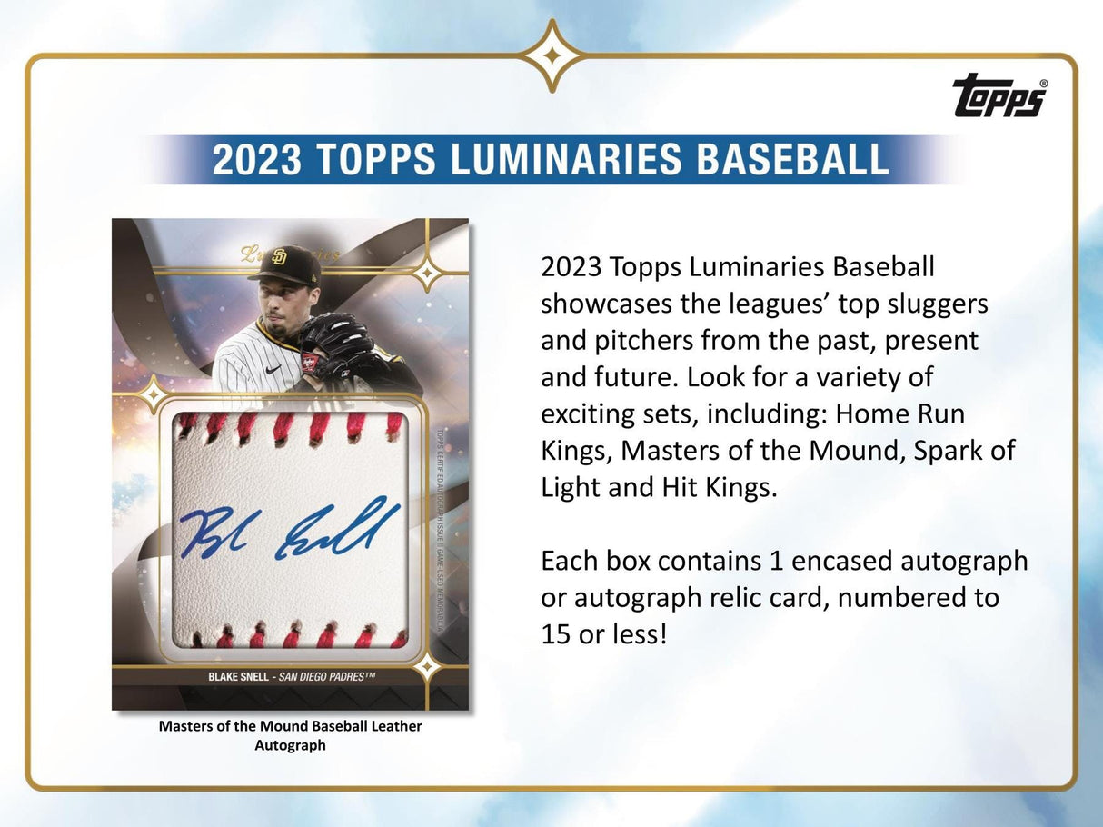 2023 Topps Luminaries Baseball Hobby Box