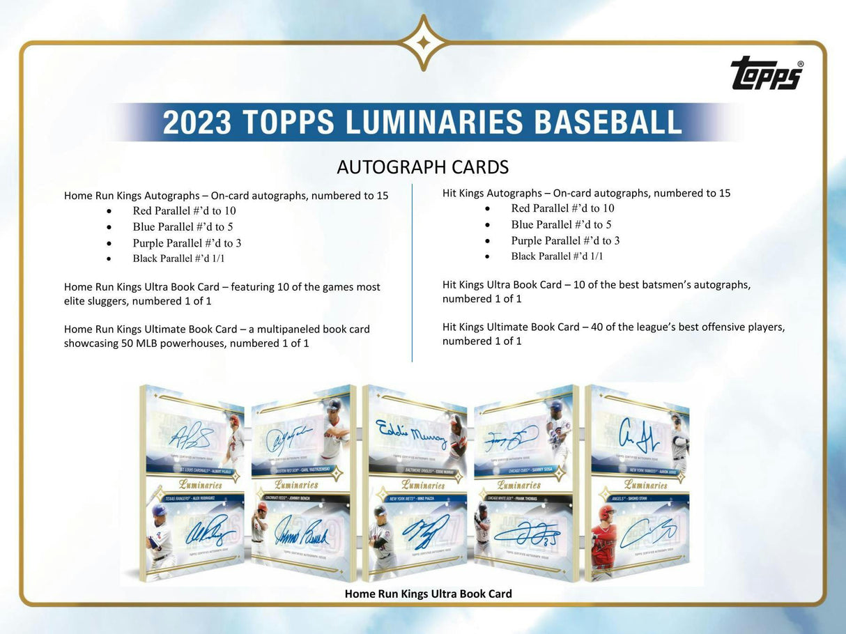 2023 Topps Luminaries Baseball Hobby Box