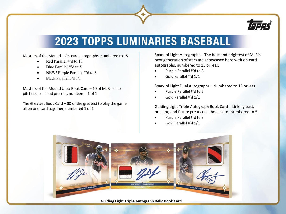 2023 Topps Luminaries Baseball Hobby Box