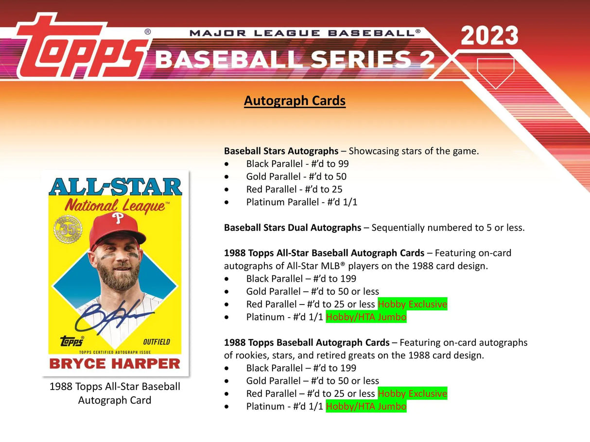 2023 Topps Series 2 Baseball Hobby Box