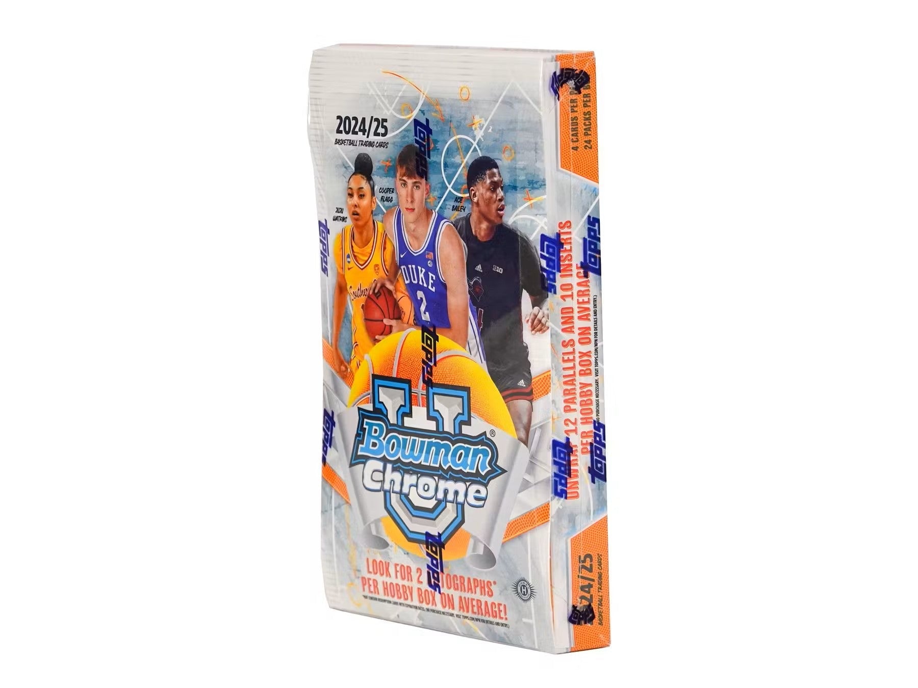 2024 - 25 Bowman University Chrome Basketball Hobby Box - Columbia Hobby - Sports Card Boxes - Toploaders - Card Savers