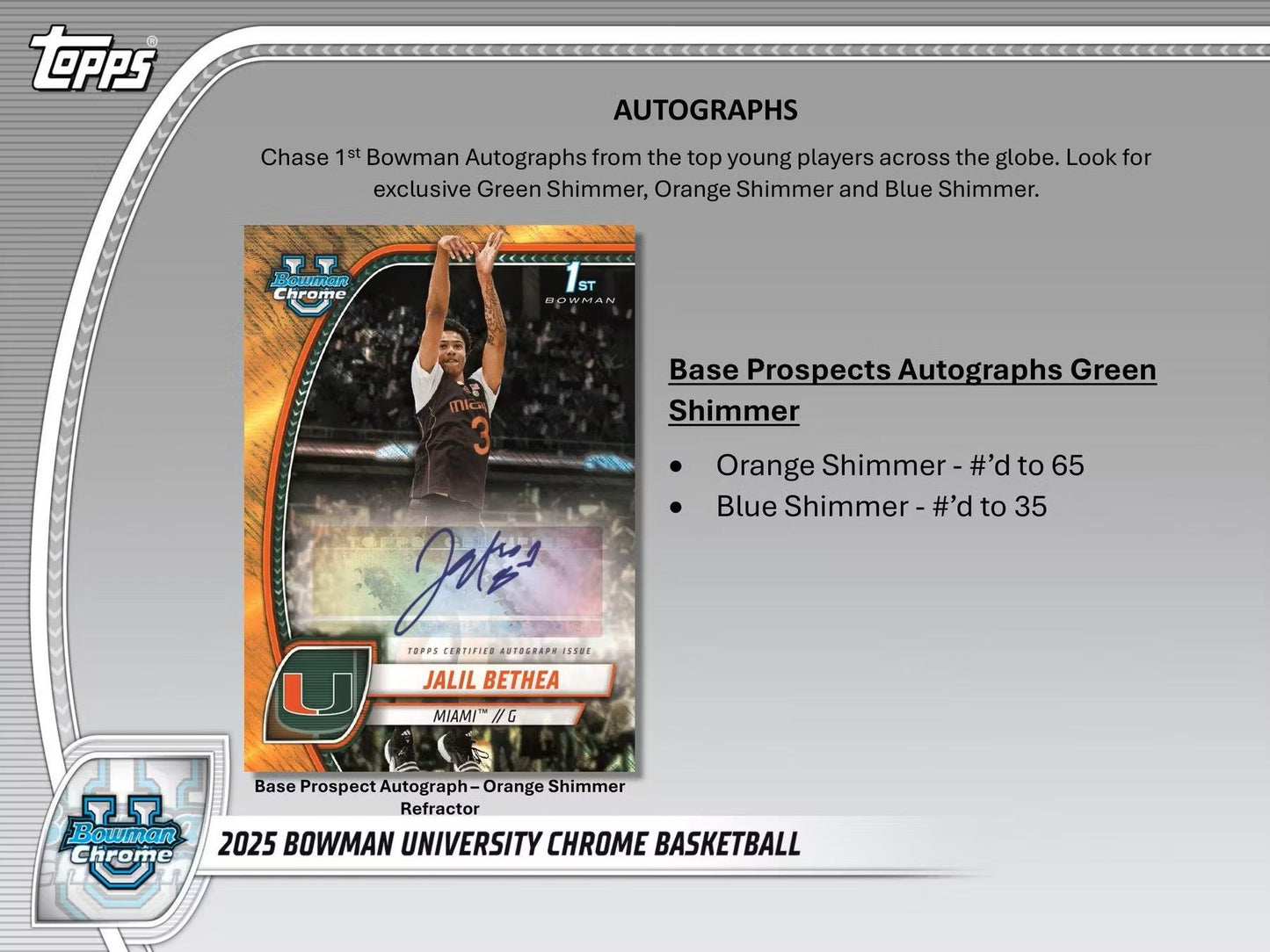 2024 - 25 Bowman University Chrome Basketball Mega Box - Columbia Hobby - Sports Card Boxes - Toploaders - Card Savers