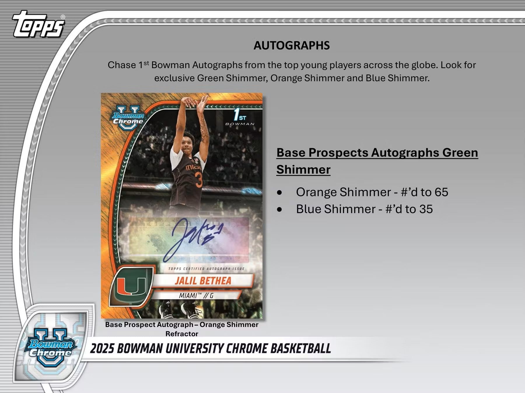 2024 - 25 Bowman University Chrome Basketball Mega Box - Columbia Hobby - Sports Card Boxes - Toploaders - Card Savers
