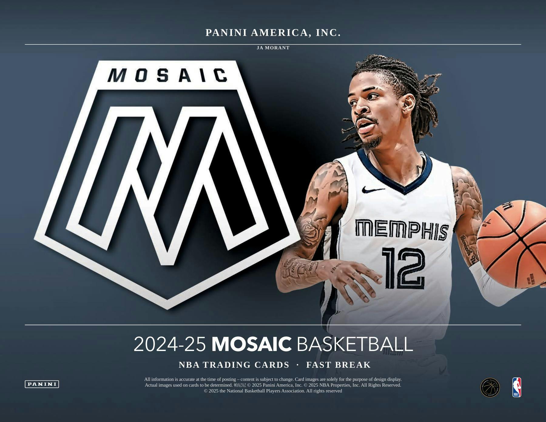 2024 - 25 Panini Mosaic Basketball Fast Break Box | Columbia Sports Cards - Columbia Hobby - Sports Card Boxes - Toploaders - Card Savers