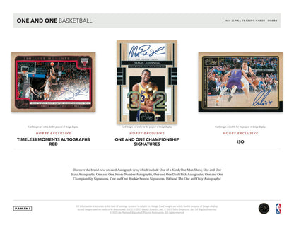 2024 - 25 Panini One and One Basketball Hobby Box - Columbia Hobby - Sports Card Boxes - Toploaders - Card Savers