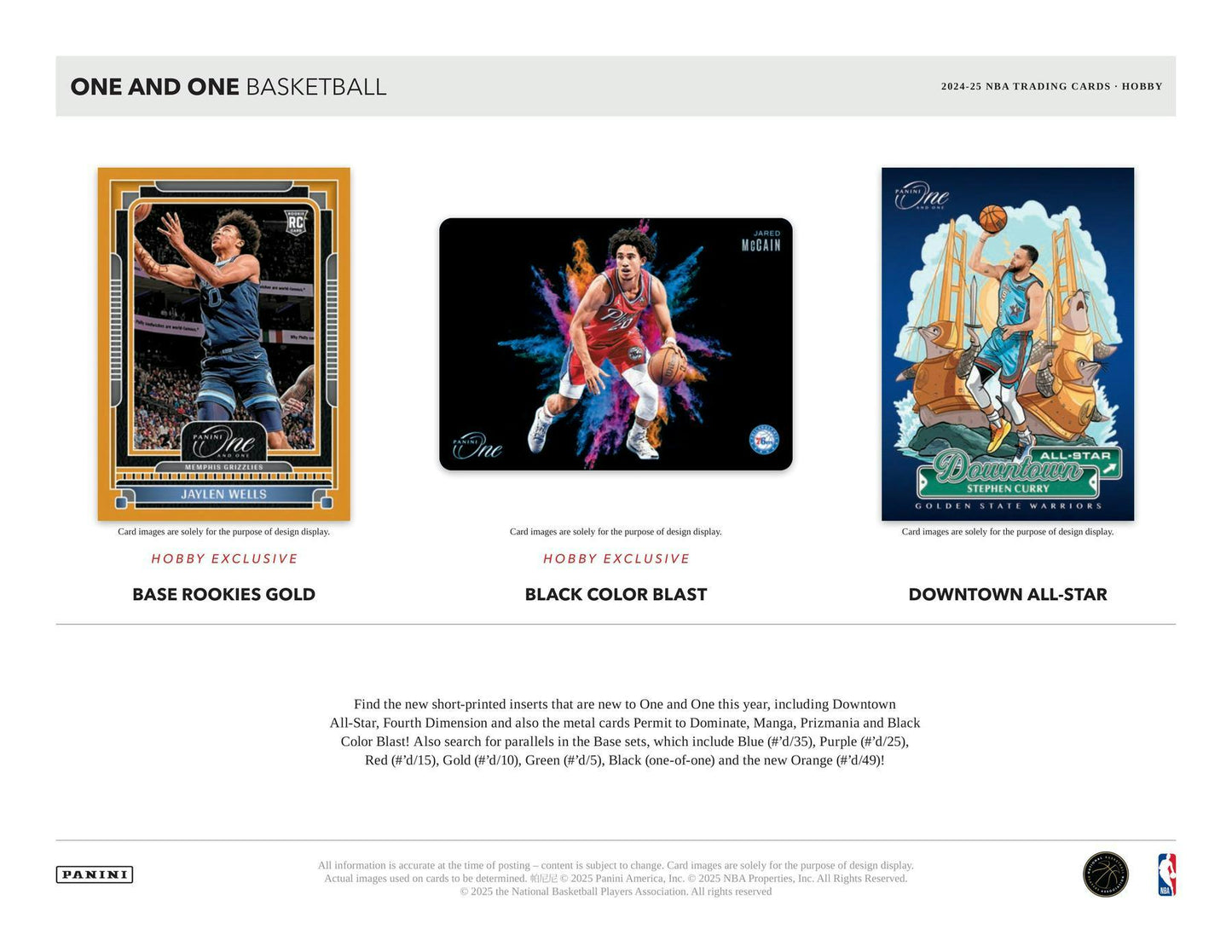 2024 - 25 Panini One and One Basketball Hobby Box - Columbia Hobby - Sports Card Boxes - Toploaders - Card Savers