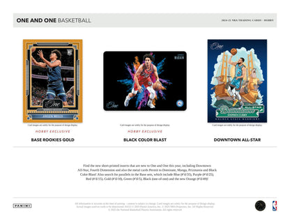 2024 - 25 Panini One and One Basketball Hobby Box - Columbia Hobby - Sports Card Boxes - Toploaders - Card Savers