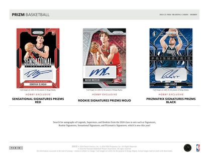 2024 - 25 Panini Prizm Basketball Hobby Box - Columbia Hobby - Sports Card Boxes - Toploaders - Card Savers