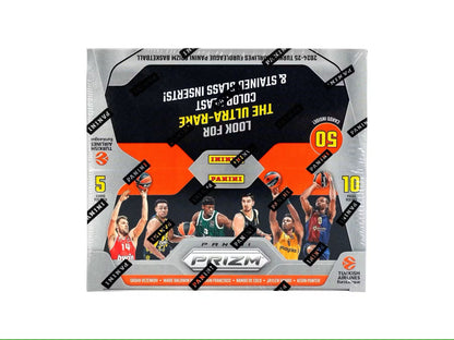 2024 - 25 Panini Prizm Turkish Airlines EuroLeague Basketball Hobby Box - Columbia Hobby - Sports Card Boxes - Toploaders - Card Savers