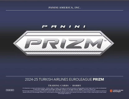 2024 - 25 Panini Prizm Turkish Airlines EuroLeague Basketball Hobby Box - Columbia Hobby - Sports Card Boxes - Toploaders - Card Savers
