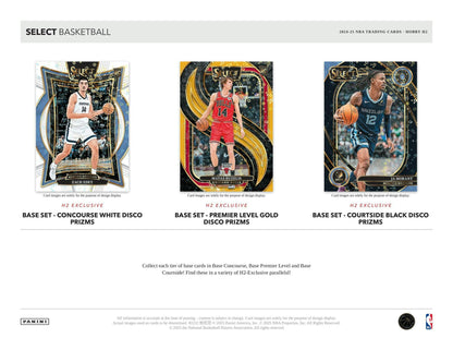 2024 - 25 Panini Select Basketball H2 Box - Columbia Hobby - Sports Card Boxes - Toploaders - Card Savers