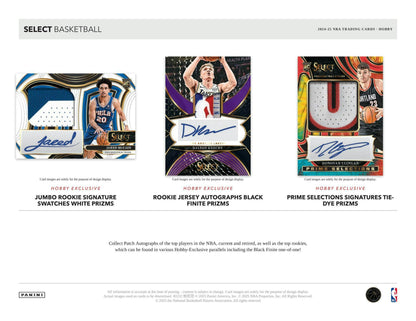 2024 - 25 Panini Select Basketball Hobby Box - Columbia Hobby - Sports Card Boxes - Toploaders - Card Savers