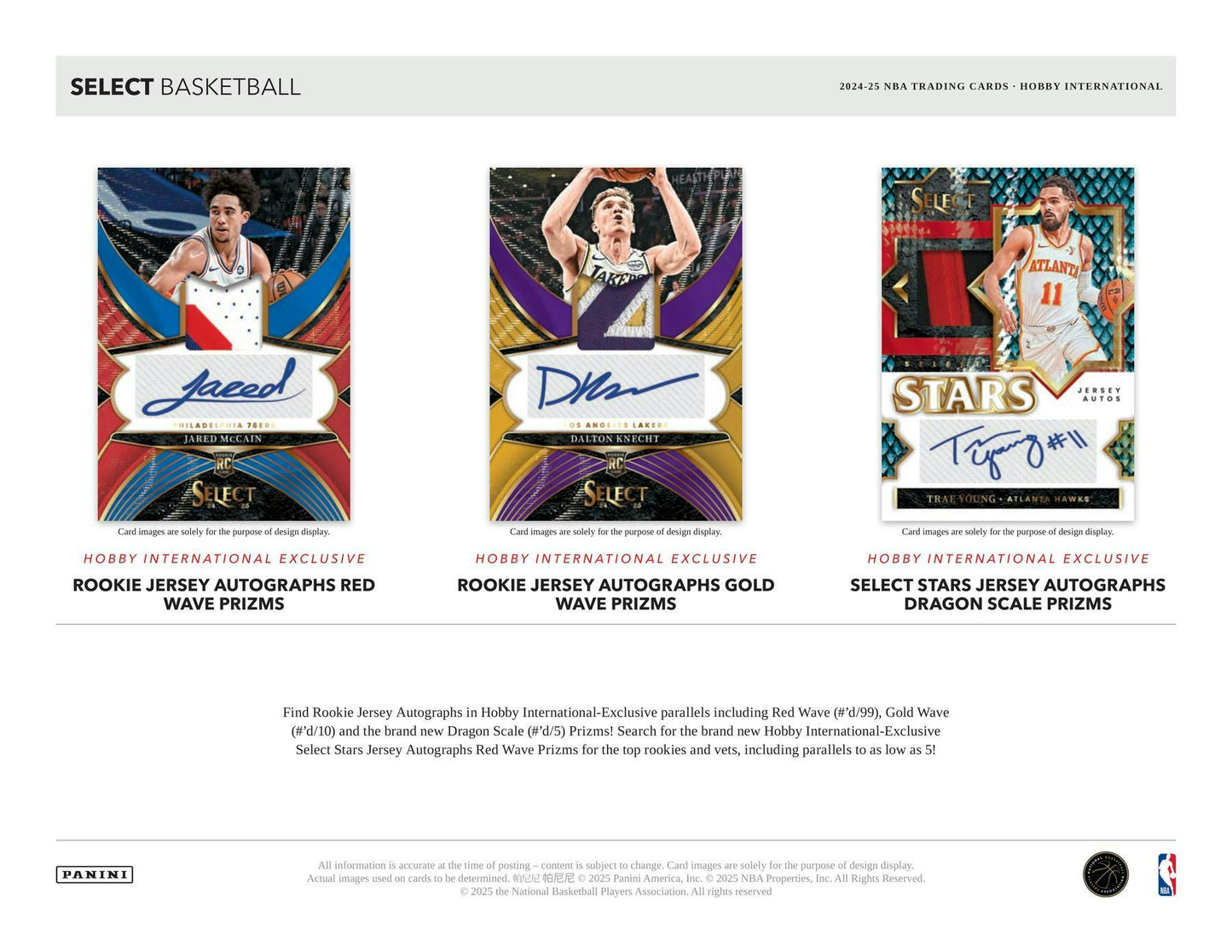 2024 - 25 Panini Select Basketball International Hobby Box – Columbia Sports Cards & More - Columbia Hobby - Sports Card Boxes - Toploaders - Card Savers