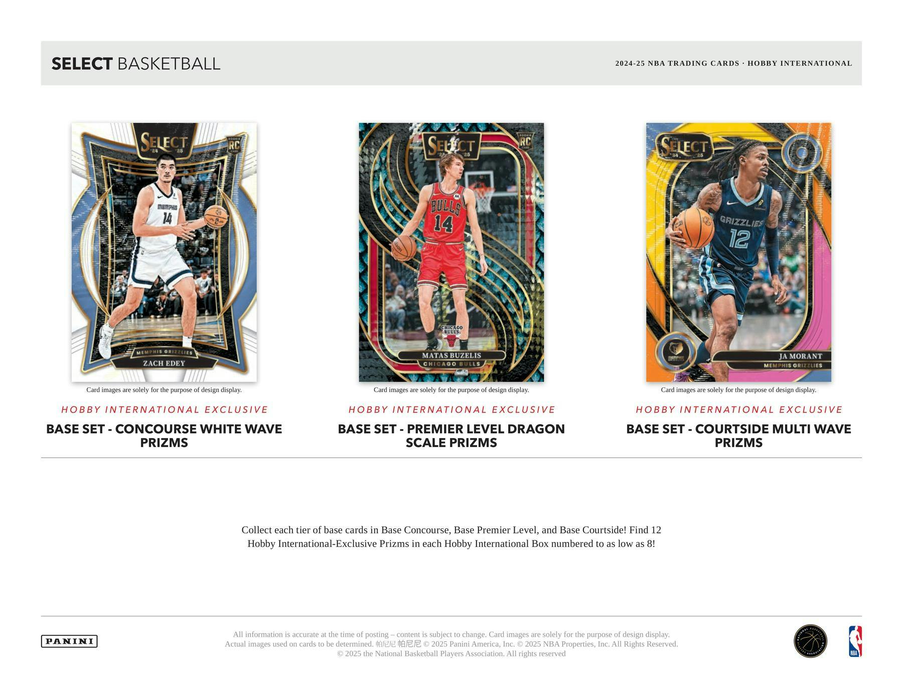 2024 - 25 Panini Select Basketball International Hobby Box – Columbia Sports Cards & More - Columbia Hobby - Sports Card Boxes - Toploaders - Card Savers