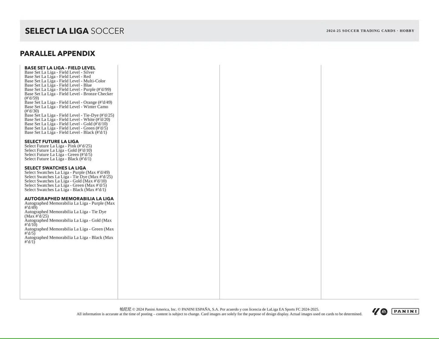 2024 - 25 Panini Select La Liga Soccer Hobby Box - Columbia Hobby - Sports Card Boxes - Toploaders - Card Savers