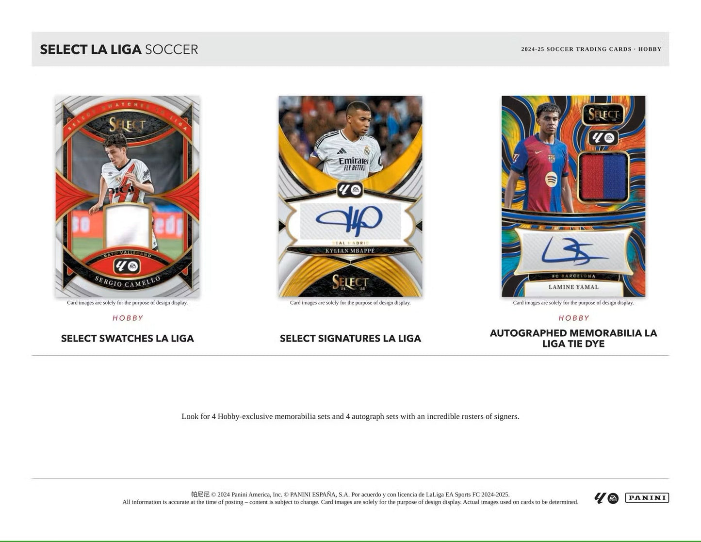 2024 - 25 Panini Select La Liga Soccer Hobby Box - Columbia Hobby - Sports Card Boxes - Toploaders - Card Savers