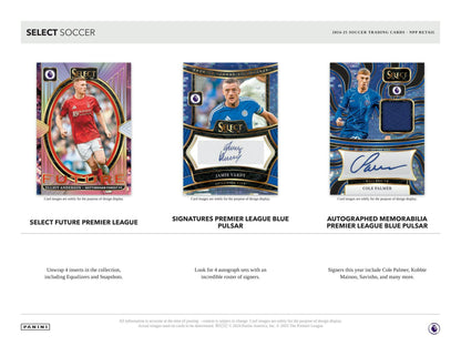 2024 - 25 Panini Select Premier League EPL Soccer 6 - Pack Blaster Box - Columbia Hobby - Sports Card Boxes - Toploaders - Card Savers