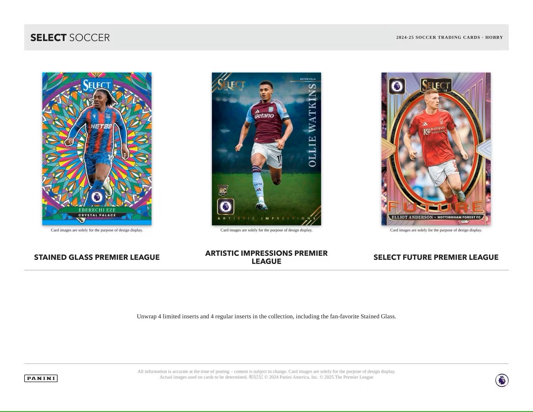 2024 - 25 Panini Select Premier League EPL Soccer Hobby Box - Columbia Hobby - Sports Card Boxes - Toploaders - Card Savers