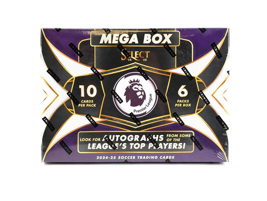 2024 - 25 Panini Select Premier League EPL Soccer Mega Box | Columbia Sports Cards - Columbia Hobby - Sports Card Boxes - Toploaders - Card Savers