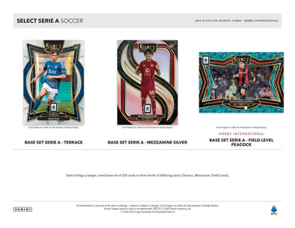 2024 - 25 Panini Select Serie A Soccer International Hobby Box – Columbia Sports Cards & More - Columbia Hobby - Sports Card Boxes - Toploaders - Card Savers