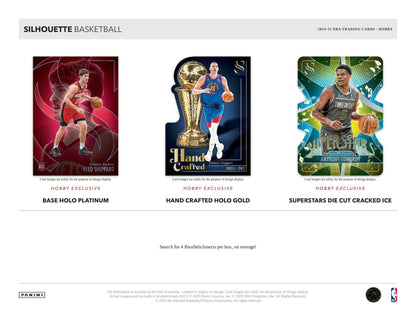 2024 - 25 Panini Silhouette Basketball Hobby Box | Columbia Sports Cards - Columbia Hobby - Sports Card Boxes - Toploaders - Card Savers