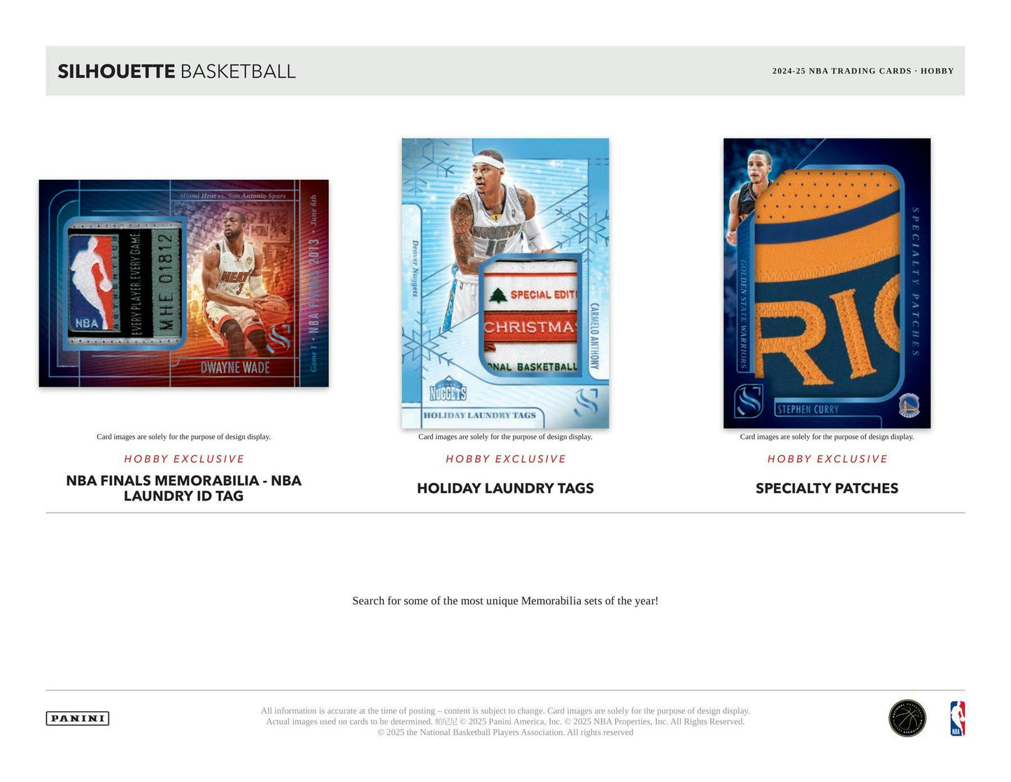 2024 - 25 Panini Silhouette Basketball Hobby Box | Columbia Sports Cards - Columbia Hobby - Sports Card Boxes - Toploaders - Card Savers