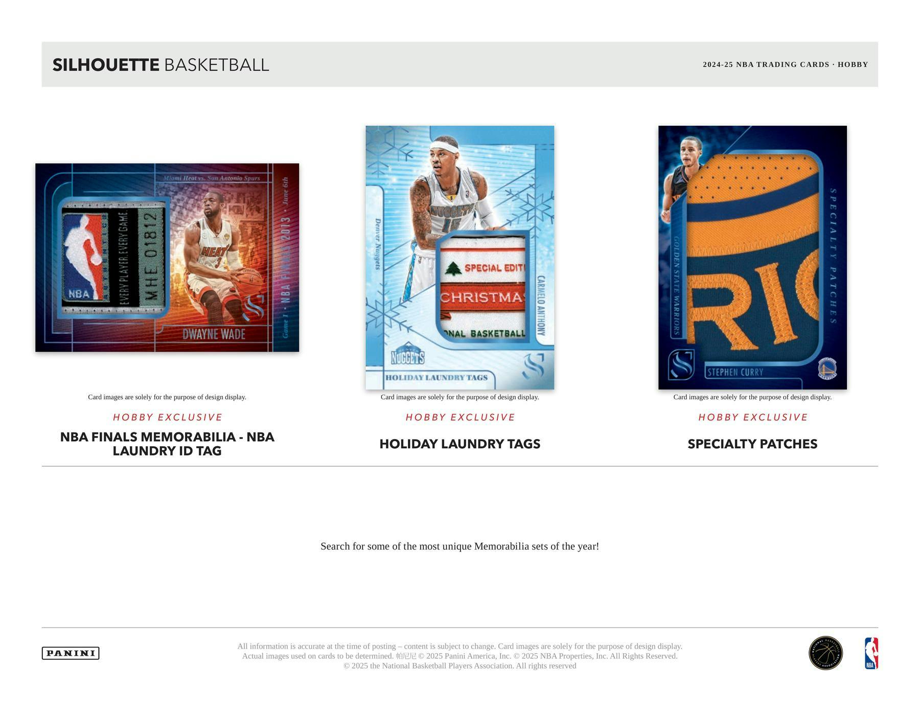 2024 - 25 Panini Silhouette Basketball Hobby Box | Columbia Sports Cards - Columbia Hobby - Sports Card Boxes - Toploaders - Card Savers