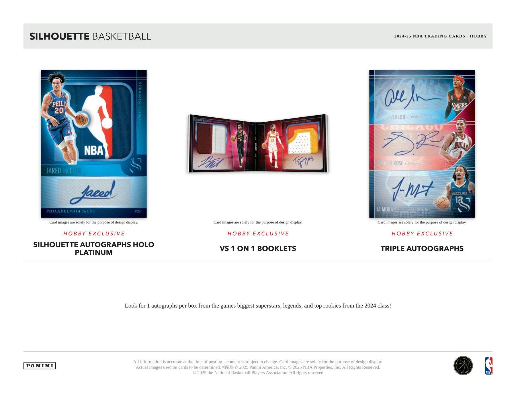 2024 - 25 Panini Silhouette Basketball Hobby Box | Columbia Sports Cards - Columbia Hobby - Sports Card Boxes - Toploaders - Card Savers