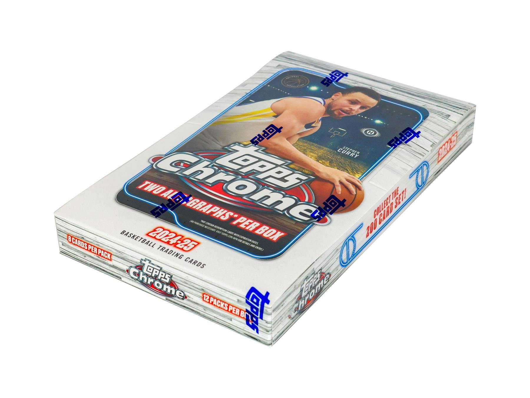 2024 - 25 Topps Chrome Basketball Hobby Box - Columbia Hobby - Sports Card Boxes - Toploaders - Card Savers