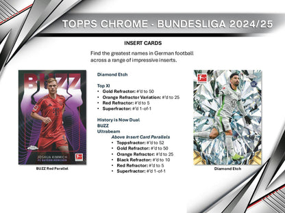 2024 - 25 Topps Chrome Bundesliga Hobby Box | Columbia Sports Cards &amp; More - Columbia Hobby - Sports Card Boxes - Toploaders - Card Savers