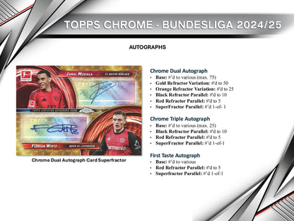 2024 - 25 Topps Chrome Bundesliga Hobby Box | Columbia Sports Cards &amp; More - Columbia Hobby - Sports Card Boxes - Toploaders - Card Savers