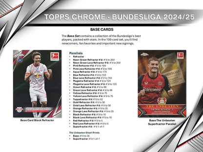 2024 - 25 Topps Chrome Bundesliga Hobby Box | Columbia Sports Cards &amp; More - Columbia Hobby - Sports Card Boxes - Toploaders - Card Savers