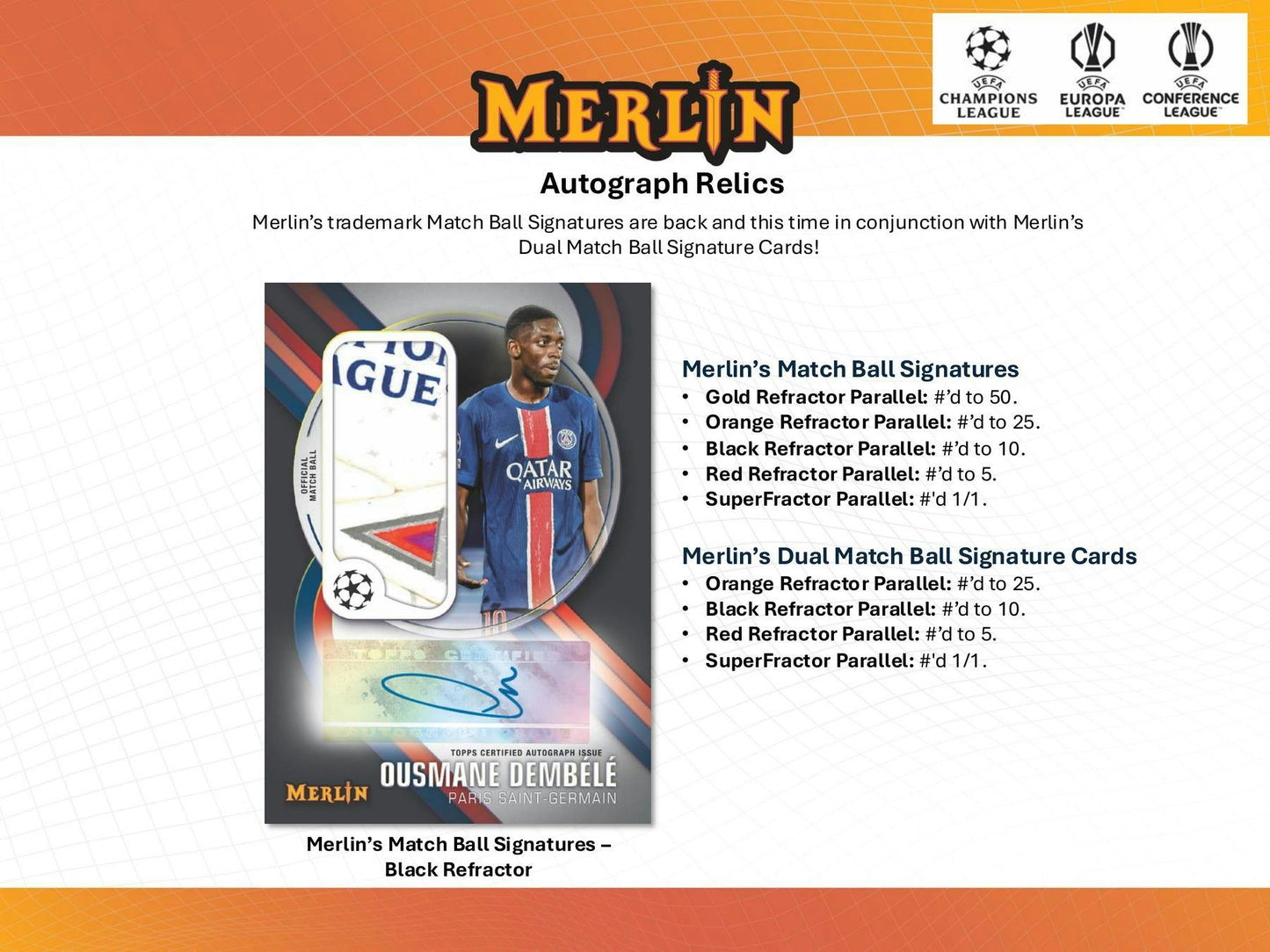 2024 - 25 Topps Chrome Merlin UEFA Club Competitions Hobby Box | Columbia Sports Cards - Columbia Hobby - Sports Card Boxes - Toploaders - Card Savers