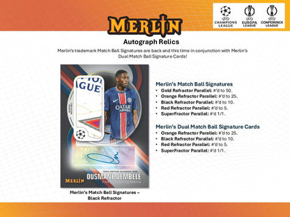 2024 - 25 Topps Chrome Merlin UEFA Club Competitions Hobby Box | Columbia Sports Cards - Columbia Hobby - Sports Card Boxes - Toploaders - Card Savers