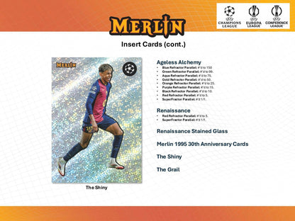 2024 - 25 Topps Chrome Merlin UEFA Club Competitions Hobby Box | Columbia Sports Cards - Columbia Hobby - Sports Card Boxes - Toploaders - Card Savers