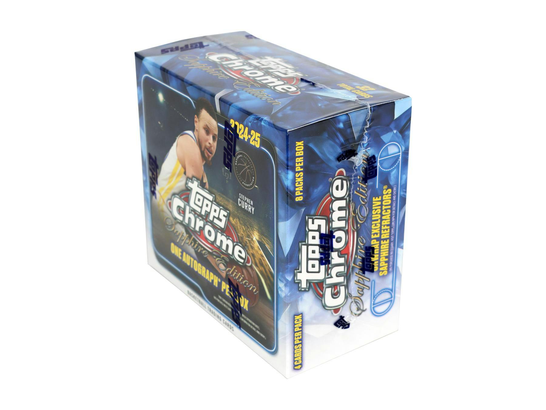 2024 - 25 Topps Chrome Sapphire Edition Basketball Box | Columbia Sports Cards - Columbia Hobby - Sports Card Boxes - Toploaders - Card Savers