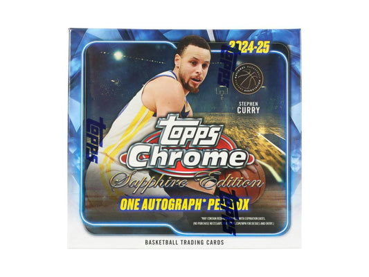 2024 - 25 Topps Chrome Sapphire Edition Basketball Box | Columbia Sports Cards - Columbia Hobby - Sports Card Boxes - Toploaders - Card Savers